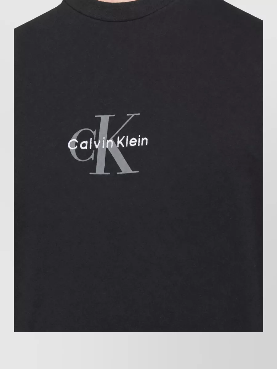 Calvin Klein Cotton Logo Print Short Sleeve T Shirt