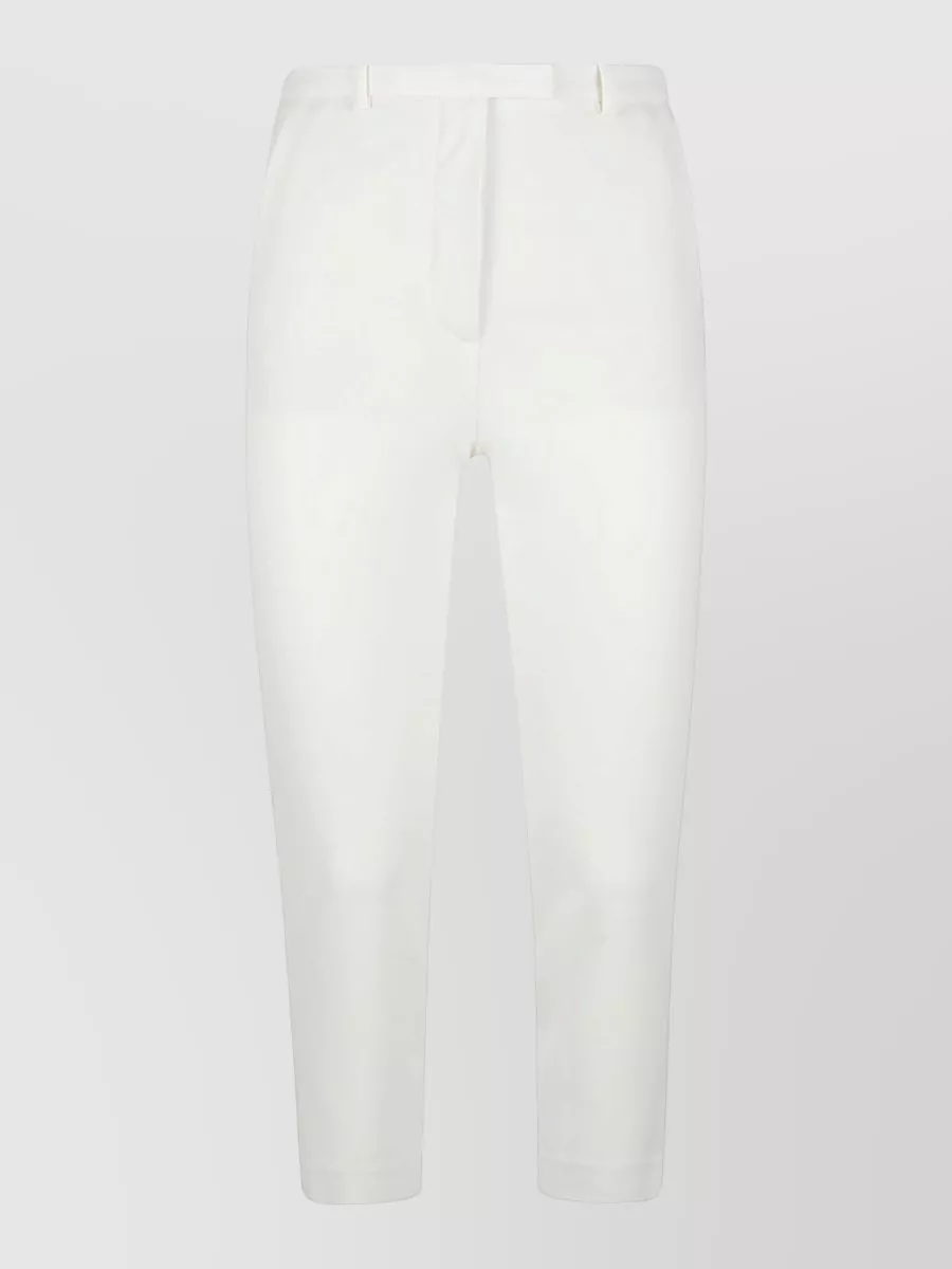 Loulou Studio Cropped Straight-Leg Trousers