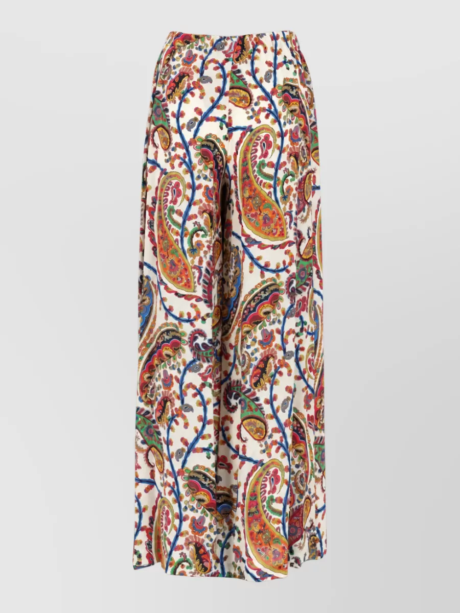 Etro Paisley Print Palazzo Trousers
