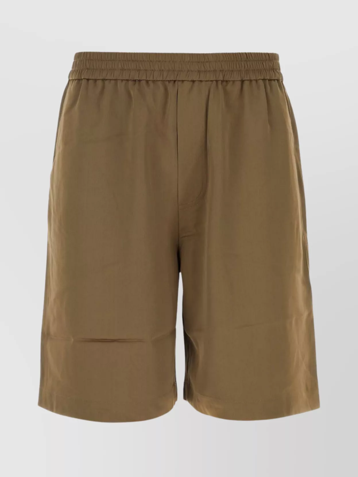 Shop Nanushka Satin Remko Bermuda Shorts Featuring Pockets