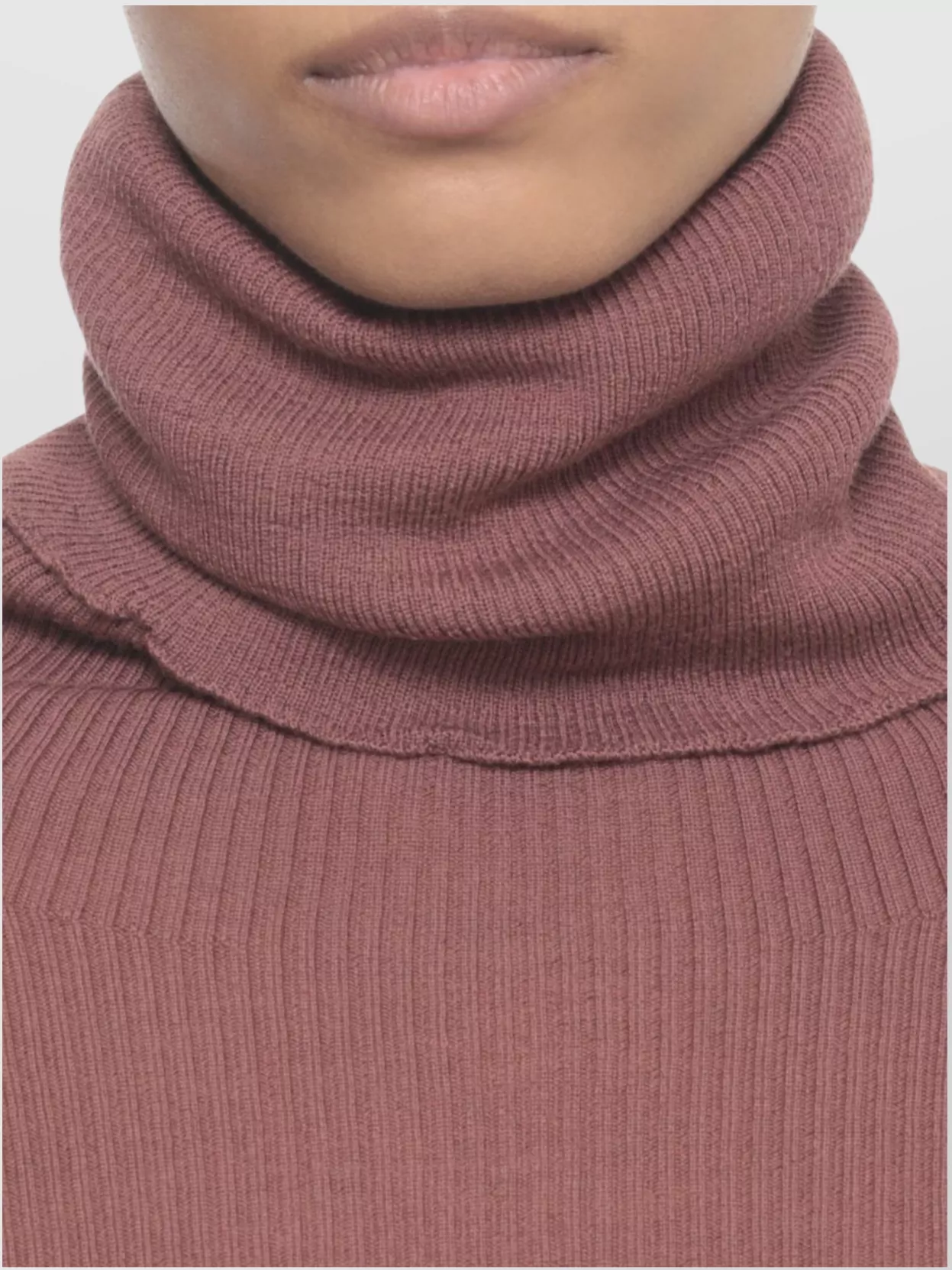 Rick Owens Fitted Turtleneck Knitwear Ribbed Texture In Multi