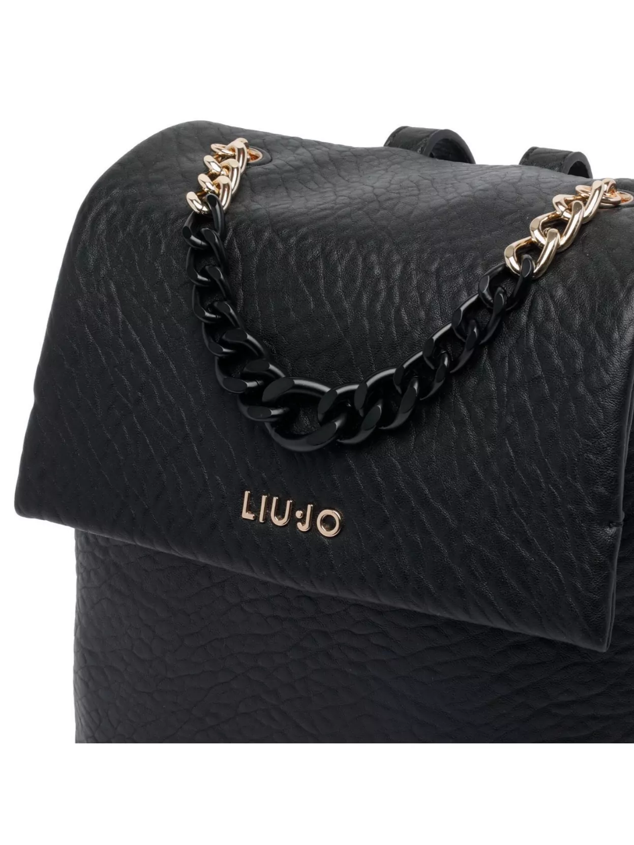 Liu Jo Textured Backpack With Chain Handle And Straps