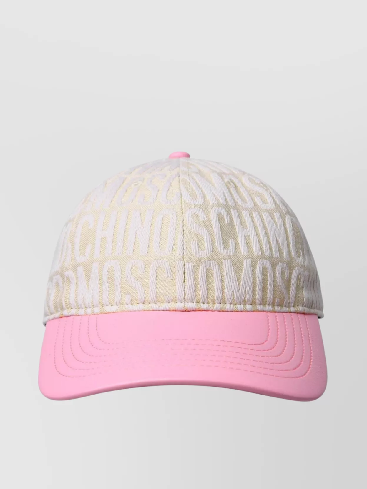 Moschino Cotton Blend Hat Curved Peak