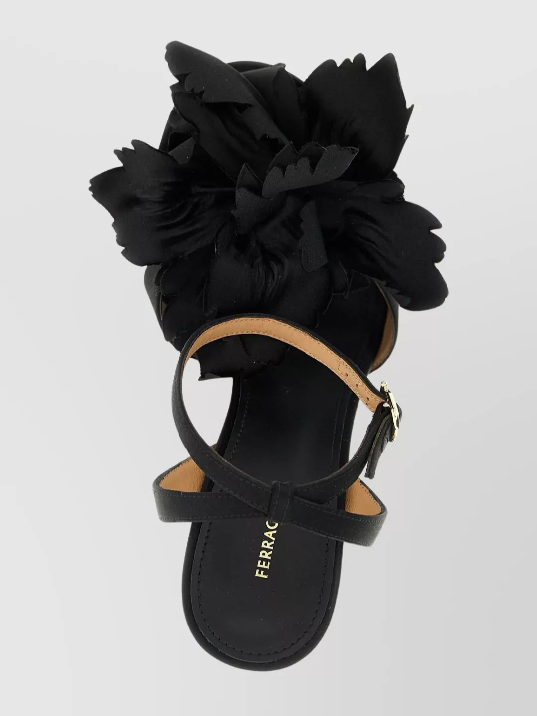 Ferragamo Floral Open Toe Ghilly Style Sandals