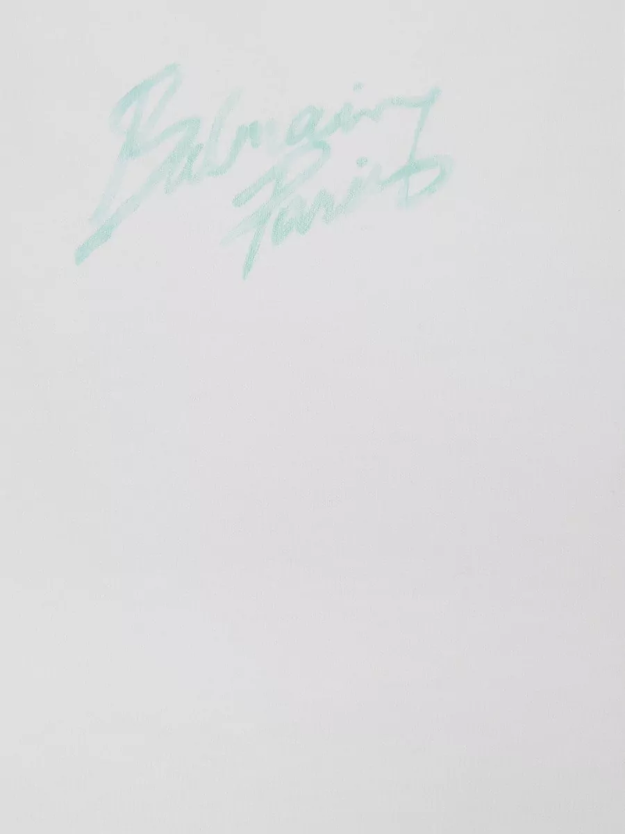 Balmain Paris Logo Cropped Crew Neck T Shirt