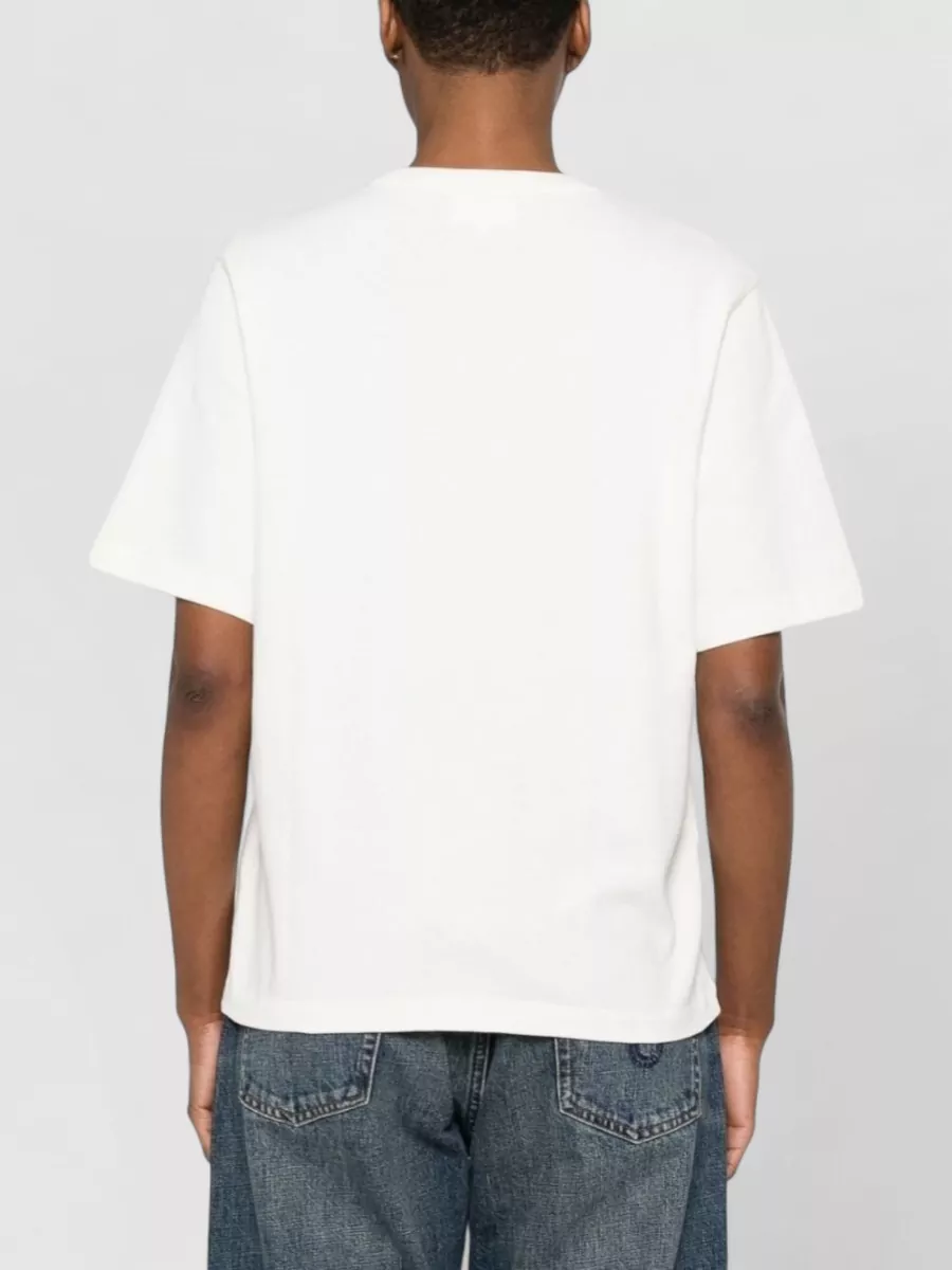 Maison Kitsuné Organic Cotton Embroidered Short-Sleeve T-Shirt