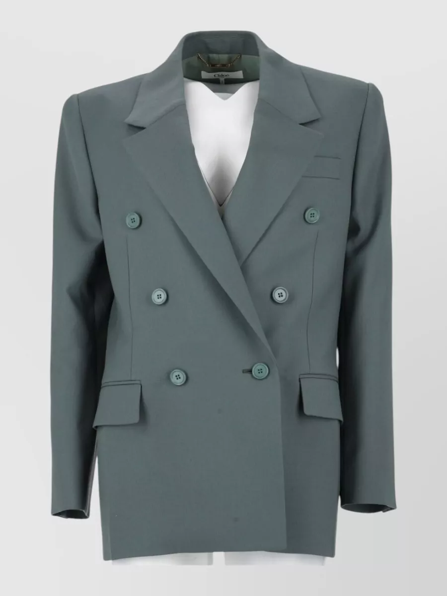 Chloé wool double-breasted suit jacket