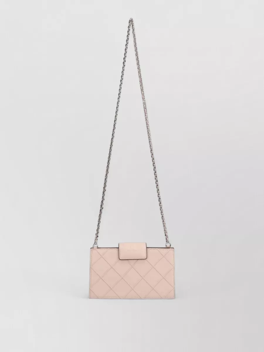 Tory Burch fleming mini leather quilted cross-body bag