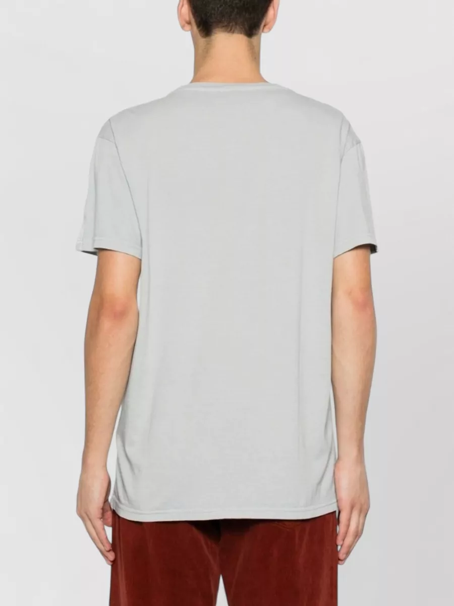 Moschino Silk Nylon Top Round Neck Short Sleeves