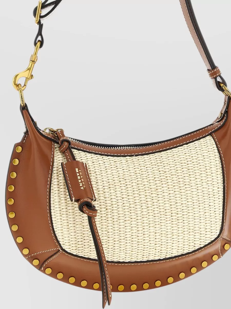 Isabel Marant Oskan Moon Leather Shoulder Bag