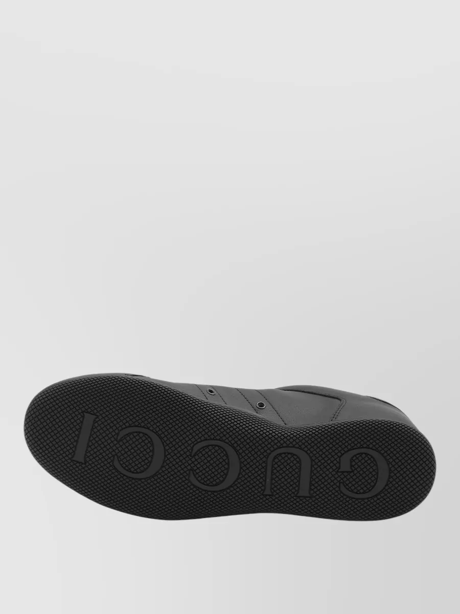 Gucci Shift Sneakers Leather Web Detail