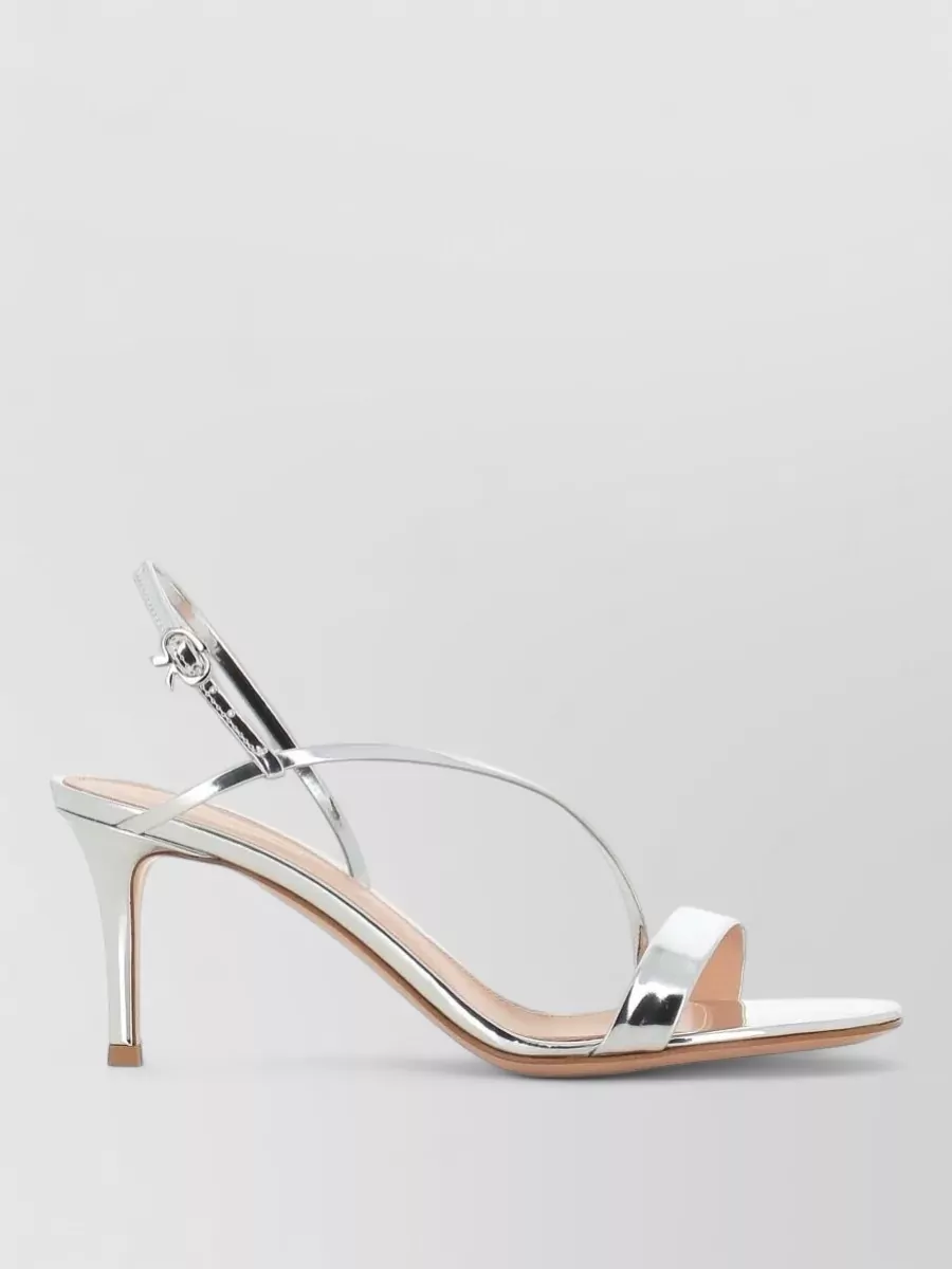 Gianvito Rossi Leather Mid Heel Sandals