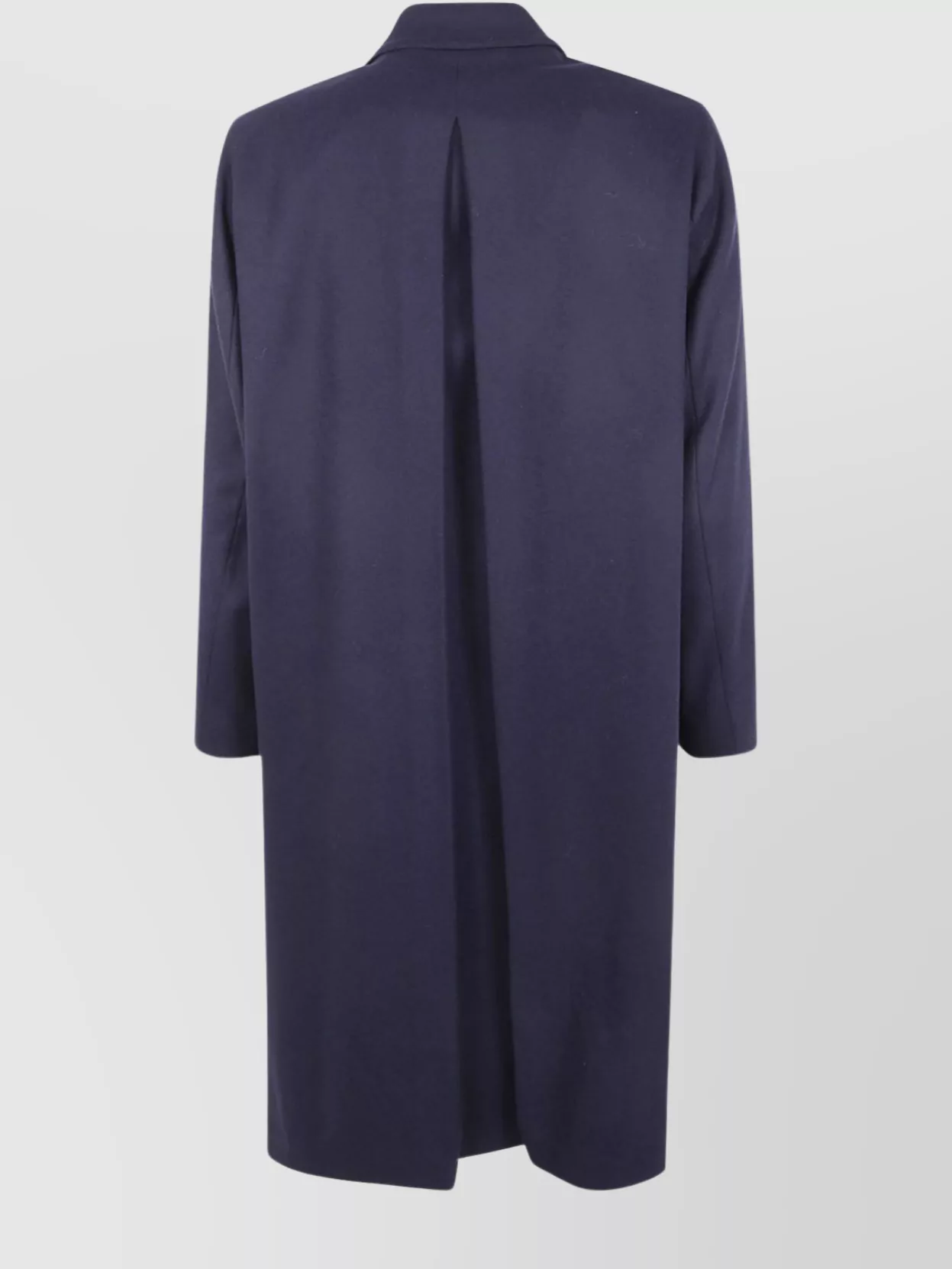 Boglioli Long Sleeve Coat With Notched Lapel And Vent