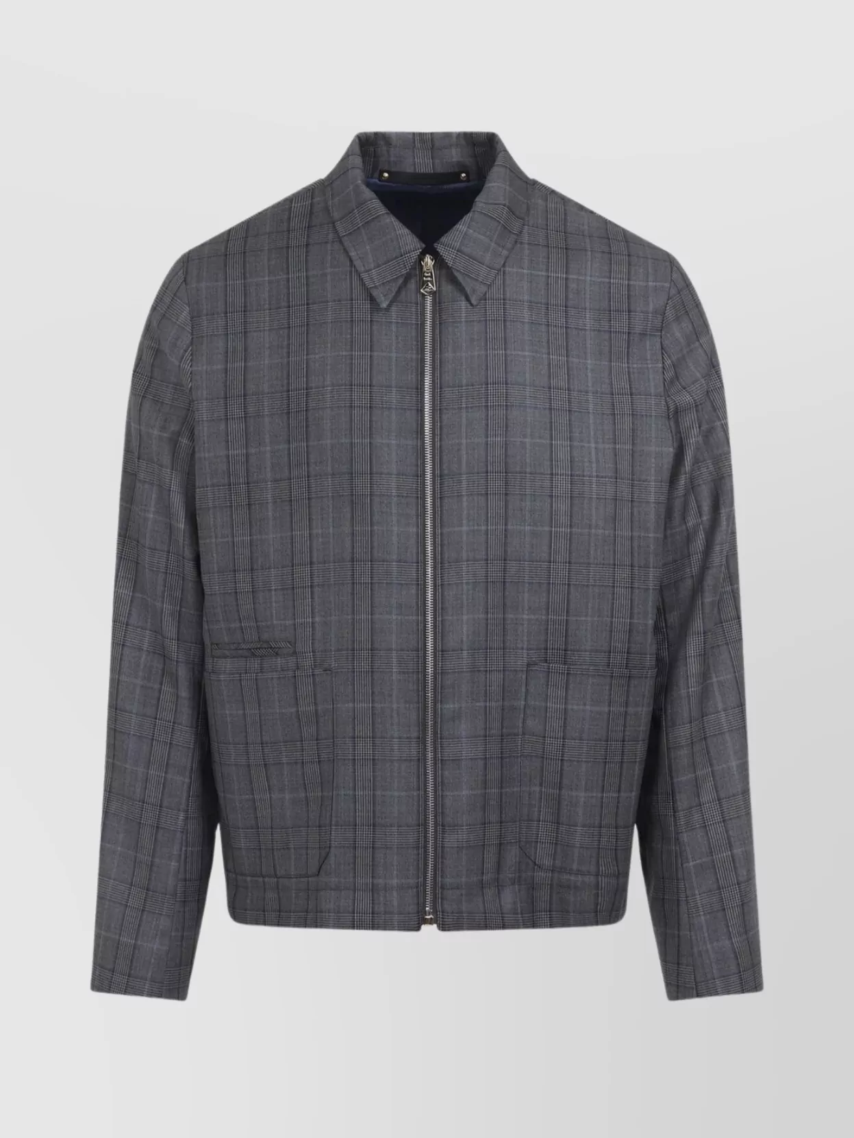PAUL SMITH REGULAR FIT CHECKERED WOOL JACKET