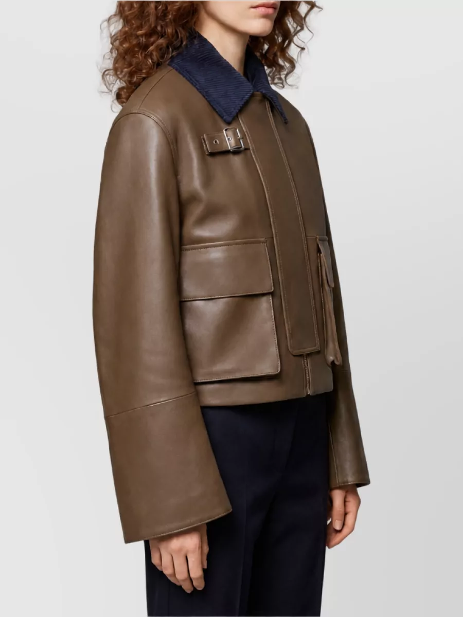 Loewe Leather Cropped Jacket