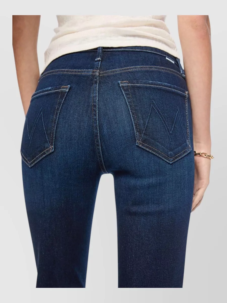 Mother Denim Mid-Rise Straight-Leg Jeans