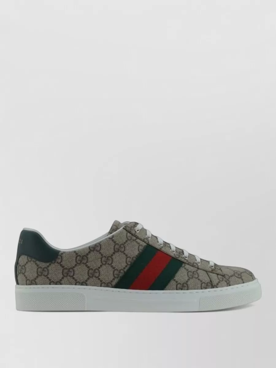 Gucci Rubber Lace-Up Sneakers