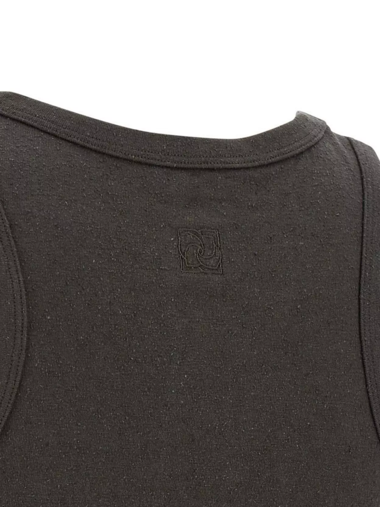 Magda Butrym Knotted Round Neck Sleeveless Textured Top