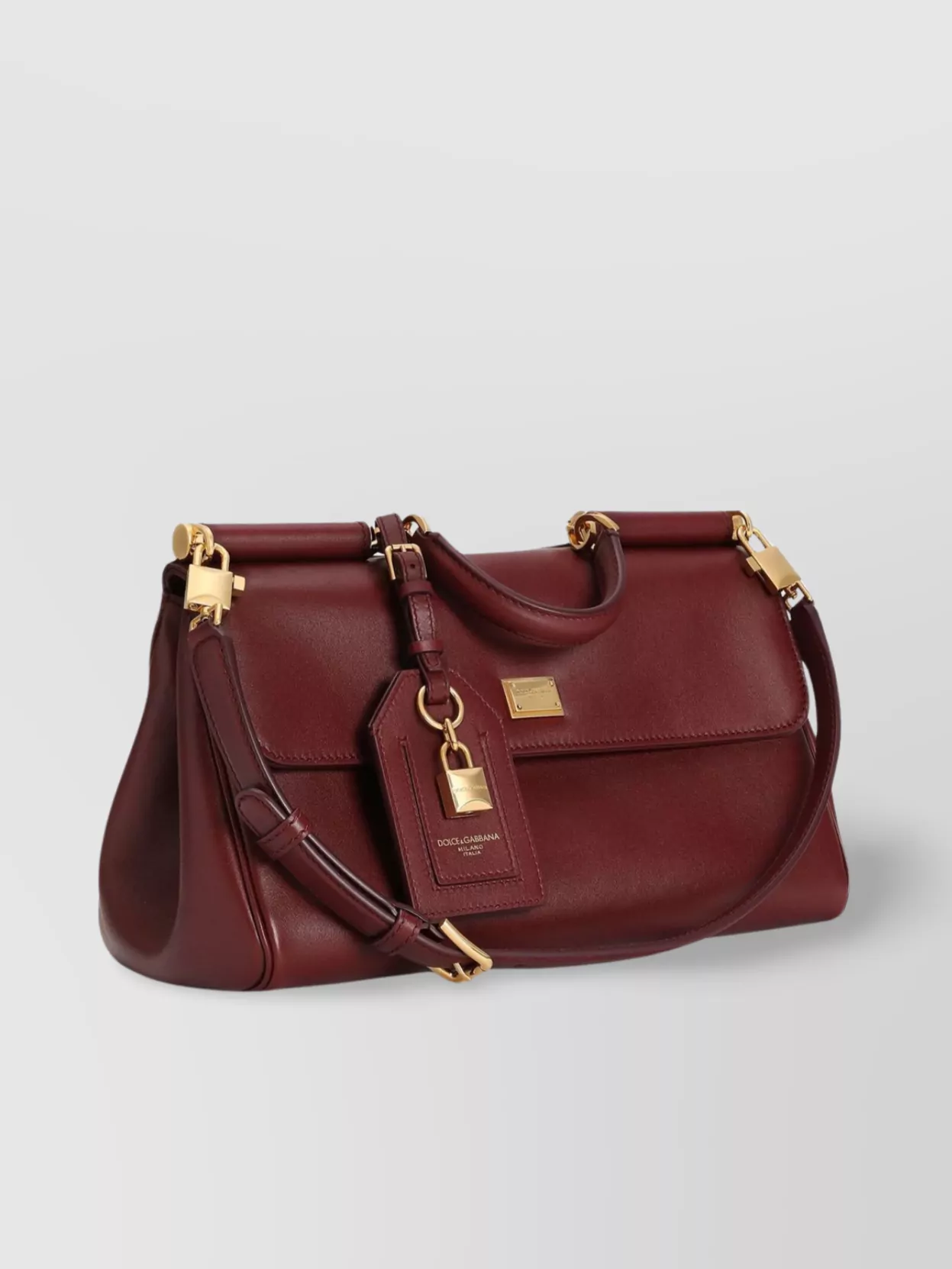 Dolce&Gabbana Sicily Leather Shoulder Bag