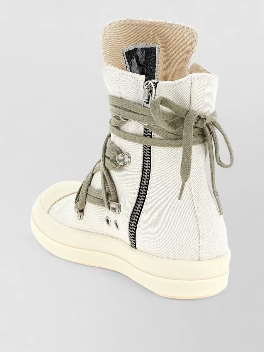 Rick Owens Drkshdw Cotton High-Top Sneakers