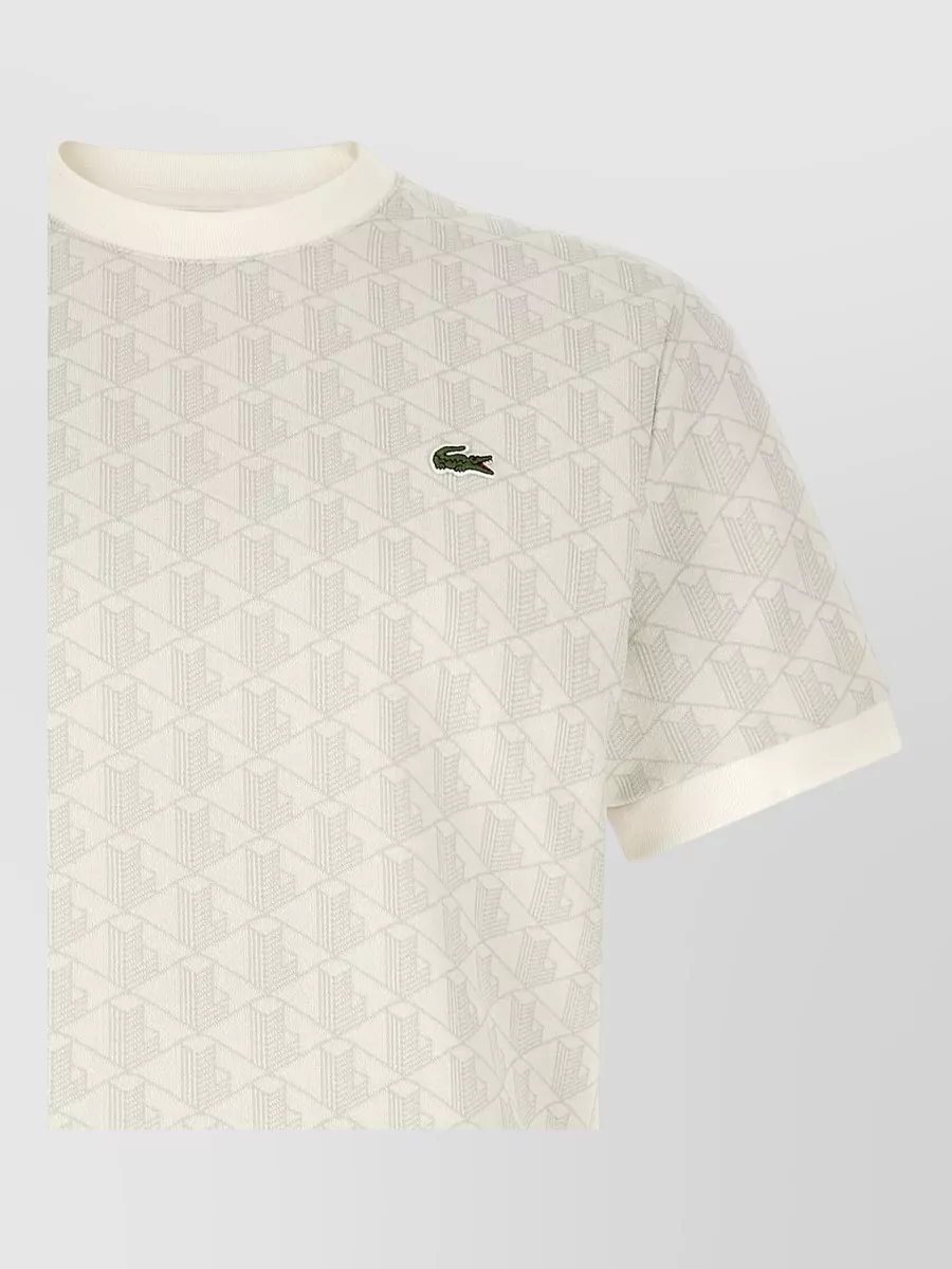 Lacoste Jacquard Monogram Regular-Fit T-Shirt