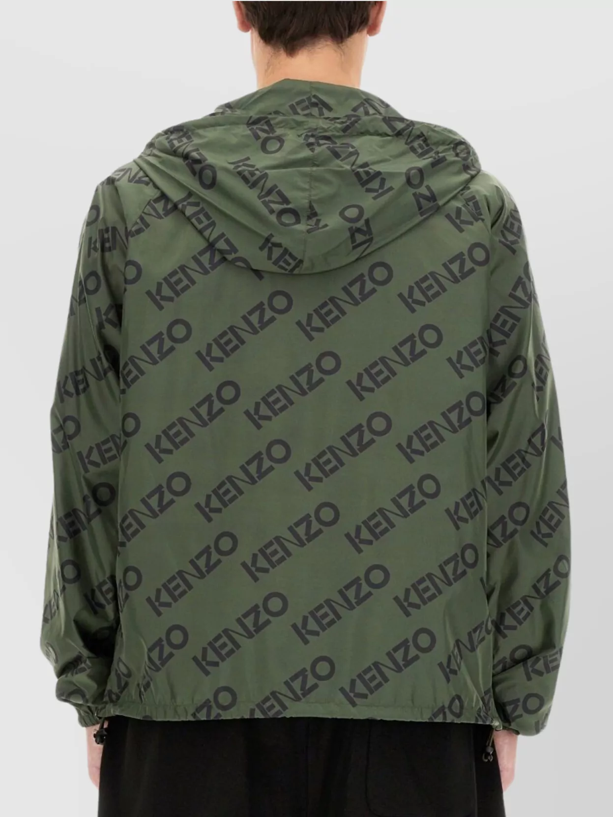 Kenzo Initials Hooded Jacket Drawstring Hem