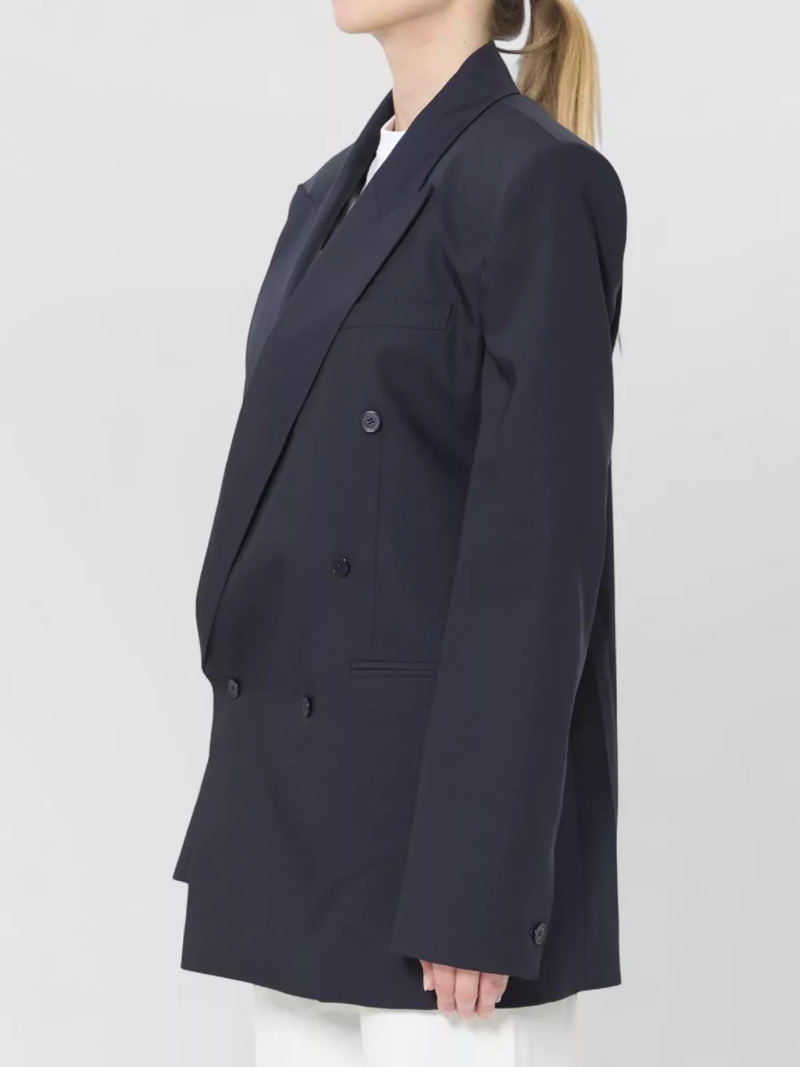 The Frankie Shop Wool Double-Breasted Blazer