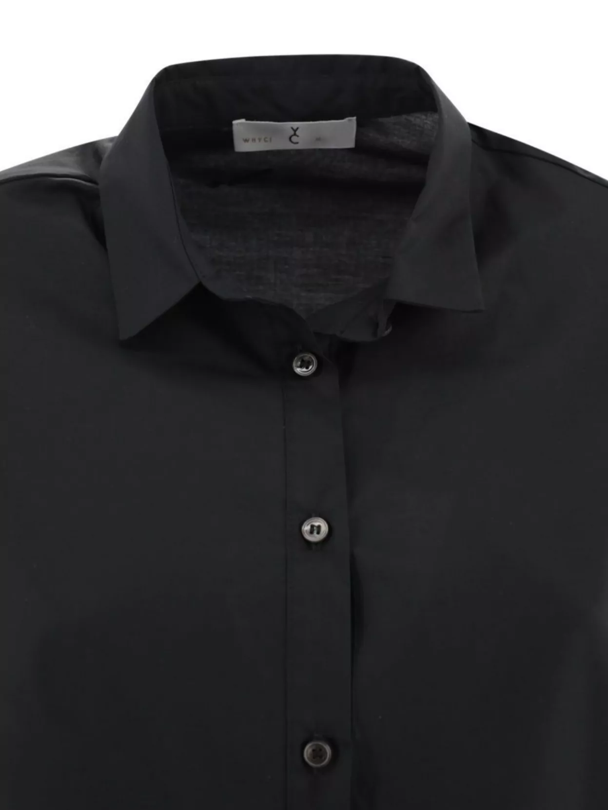 Whyci Hem Detail Shirt With Sleeves And V-Neck