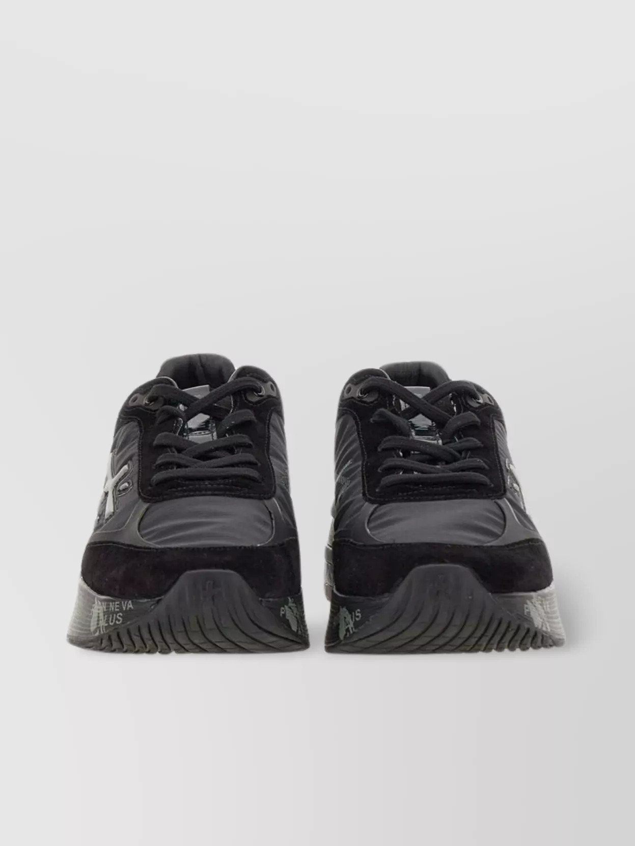 Premiata Leather Sneakers With Logoed Rubber Sole