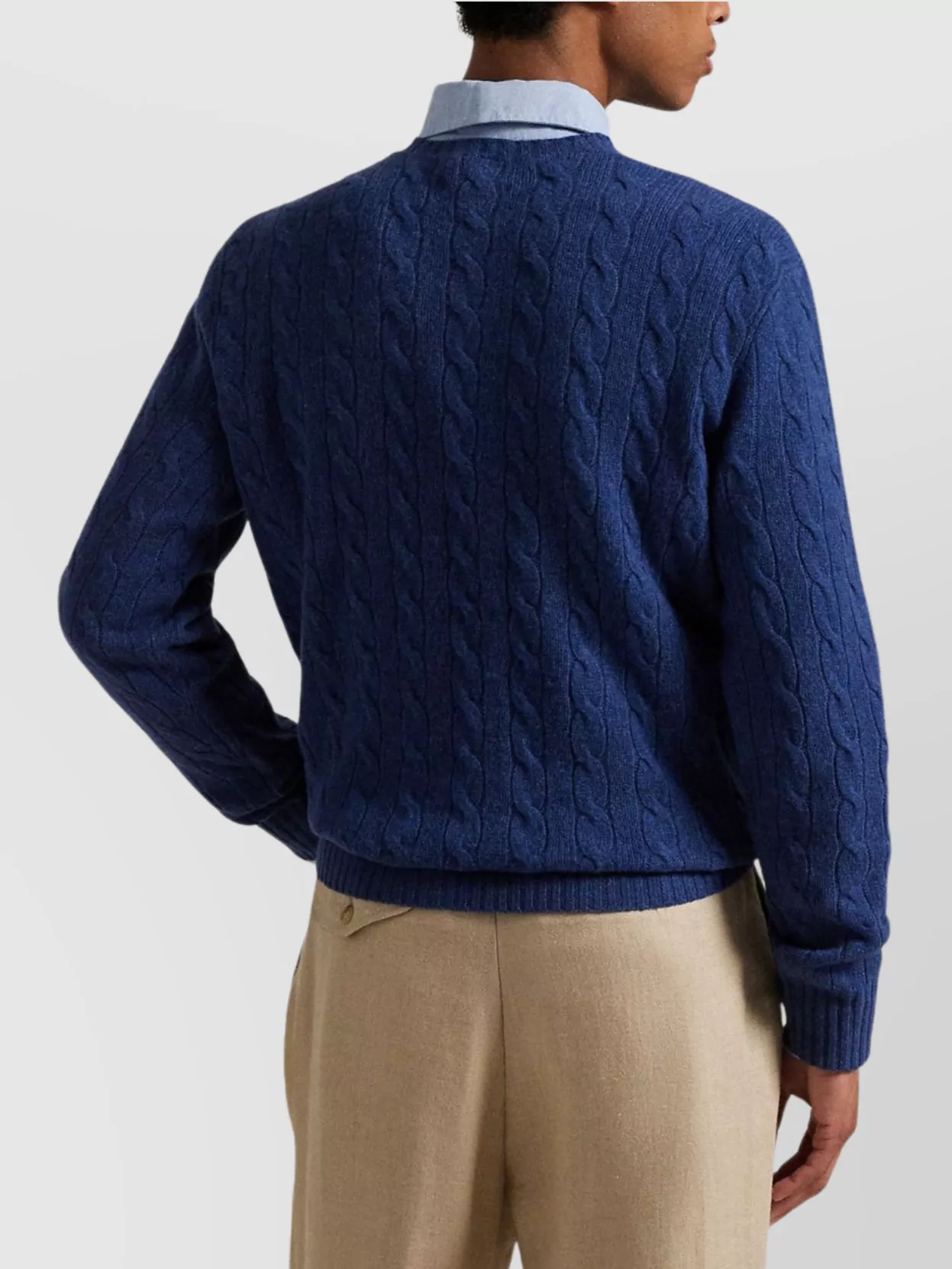 Polo Ralph Lauren Cable-Knit Wool-Cashmere Crewneck Jumper