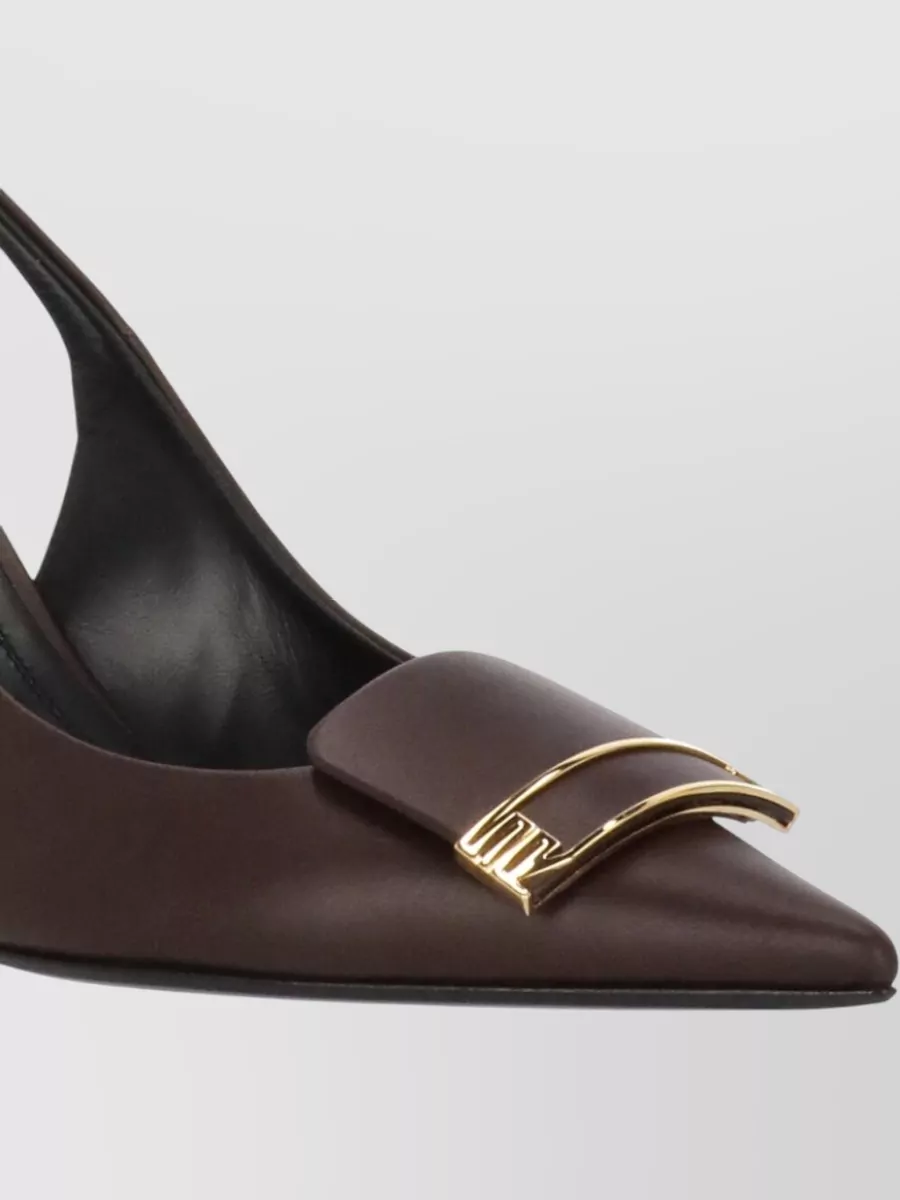 Sergio Rossi Leather Slingback Pumps