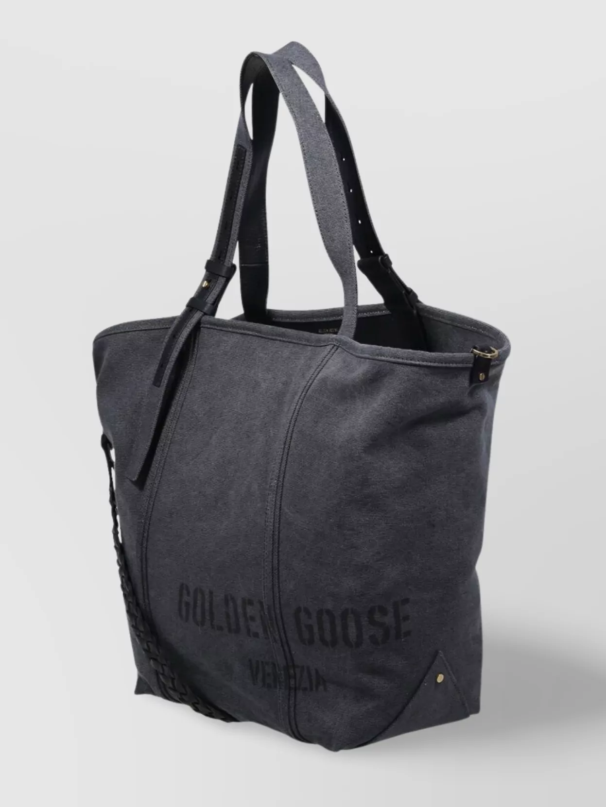 Golden Goose 24.7 Canvas Tote Bag With Print
