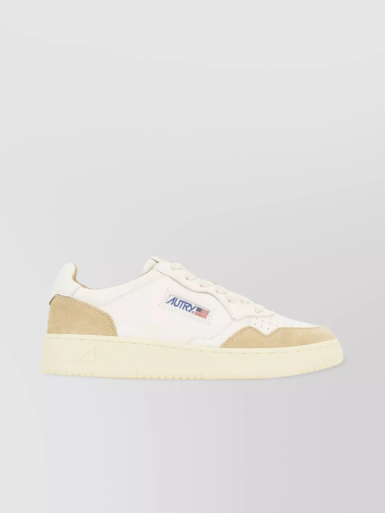 Autry Low-Top Rubber Sole Sneakers With Suede Accents