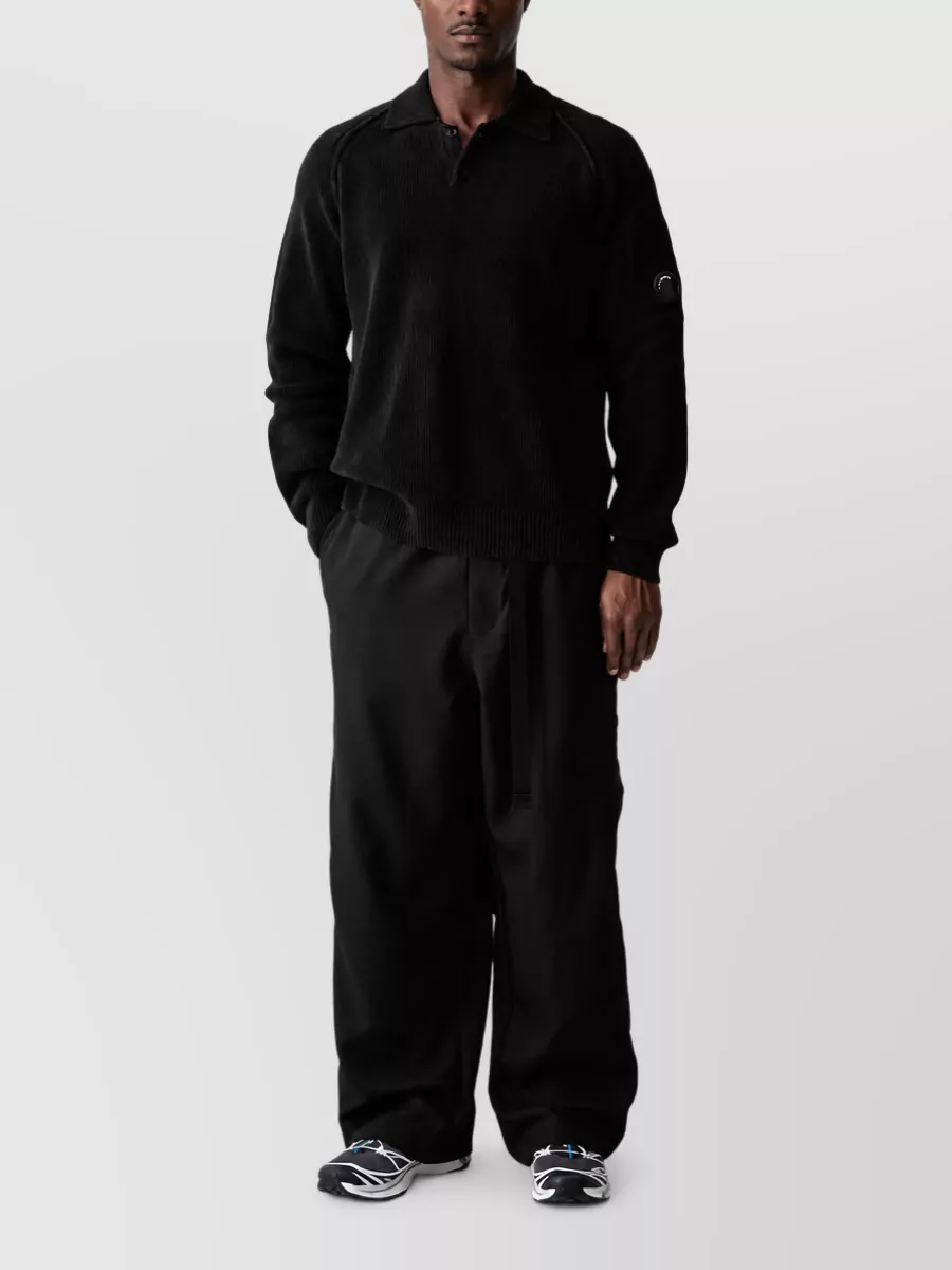 C.P. Company chenille cotton polo sweater