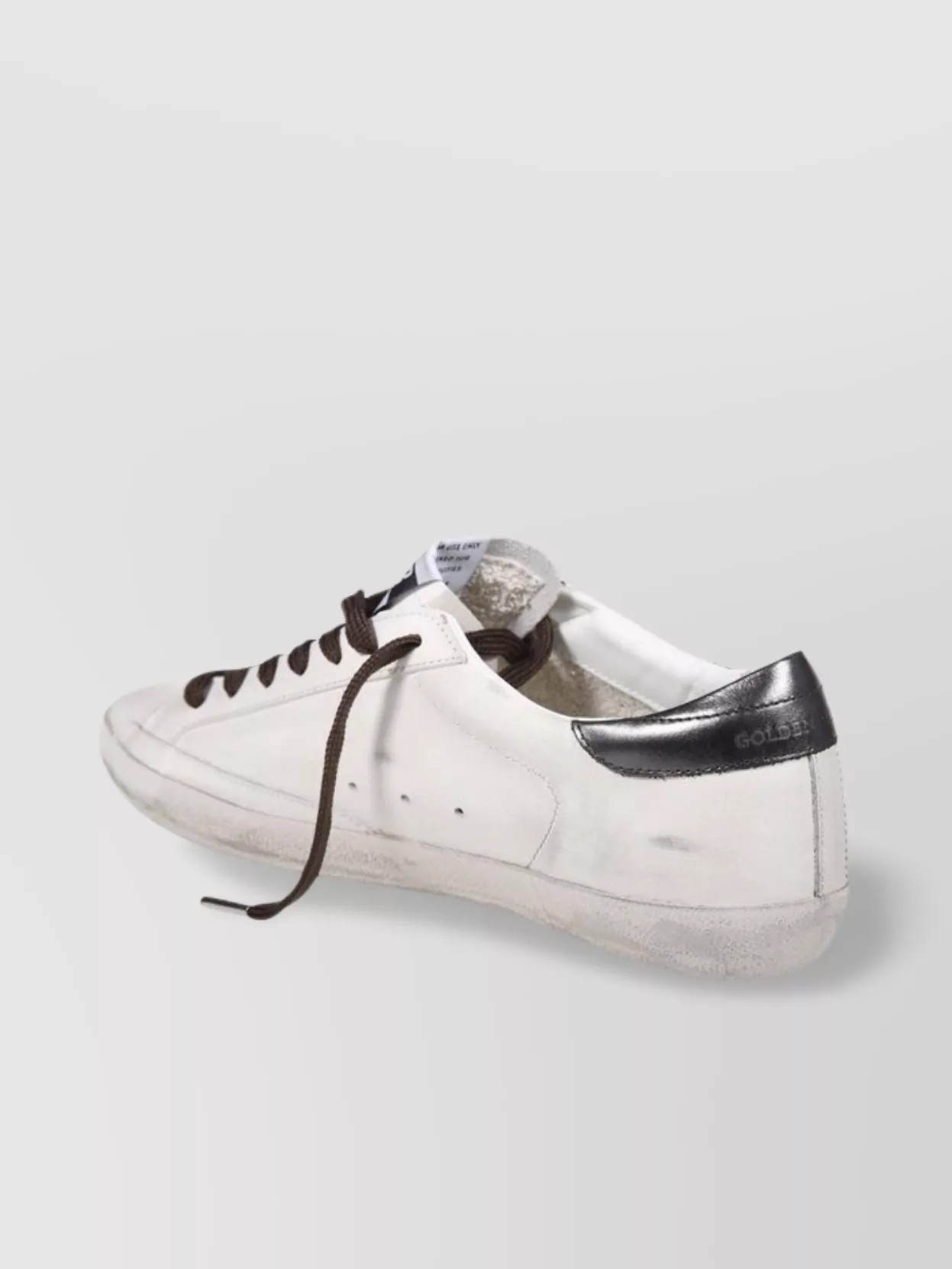 Golden Goose Leather Upper Sneakers With Cocco Print Star In White
