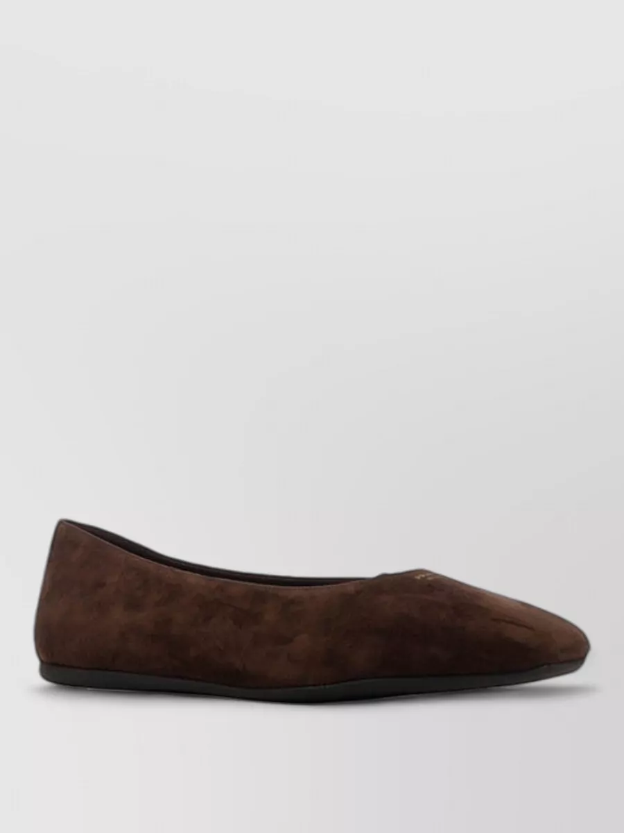 Prada suede leather ballerinas