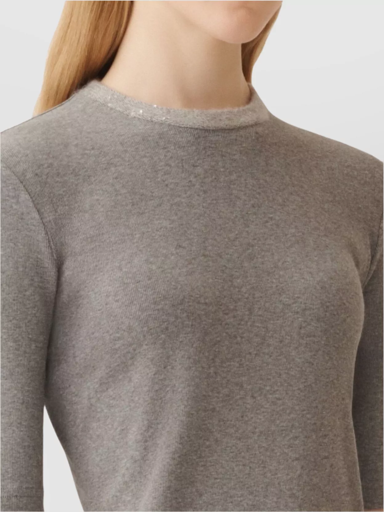 Fabiana Filippi Fitted Cotton Top Short Sleeves