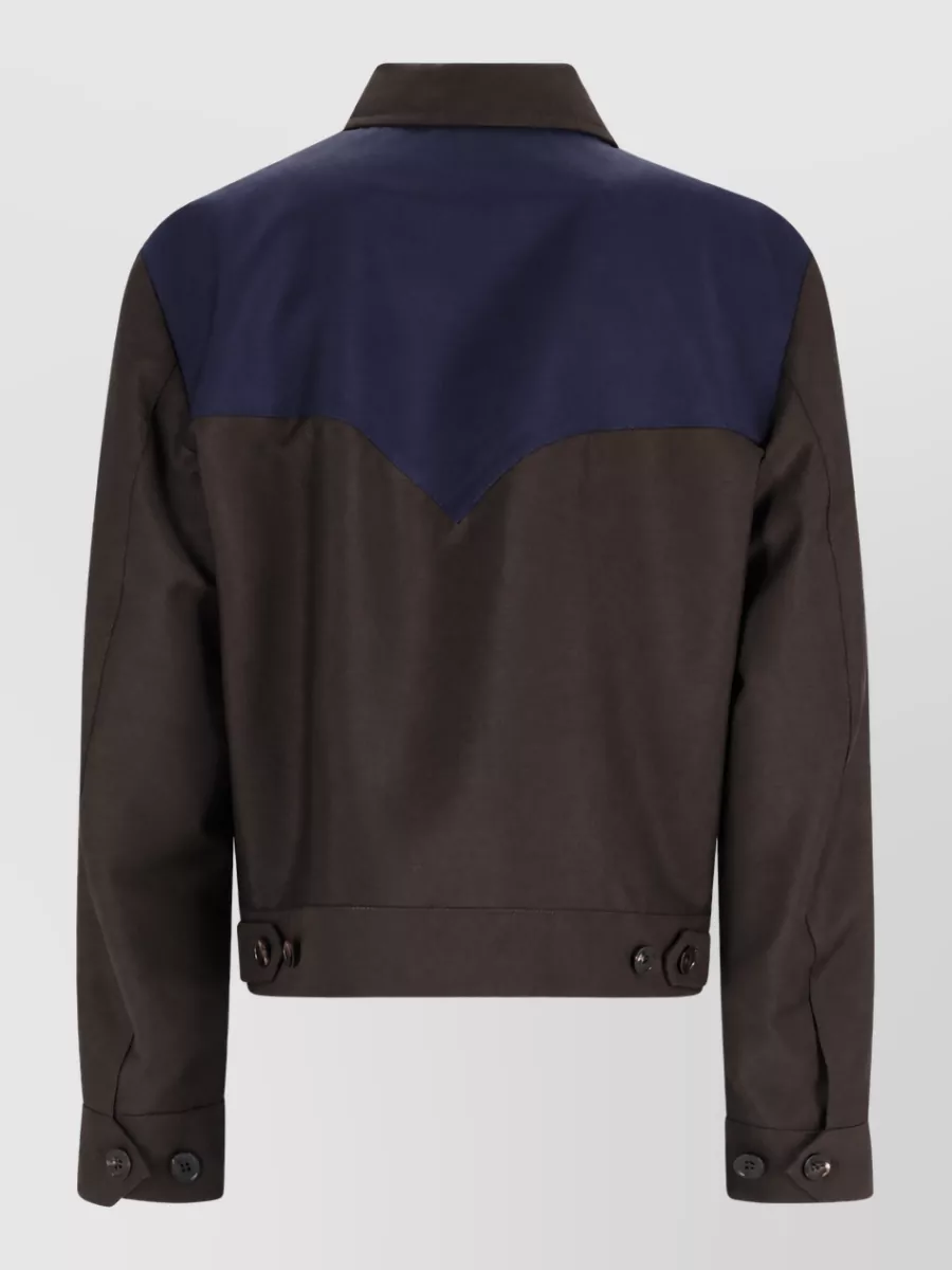 Versace Wool Mohair Single Breasted Coat