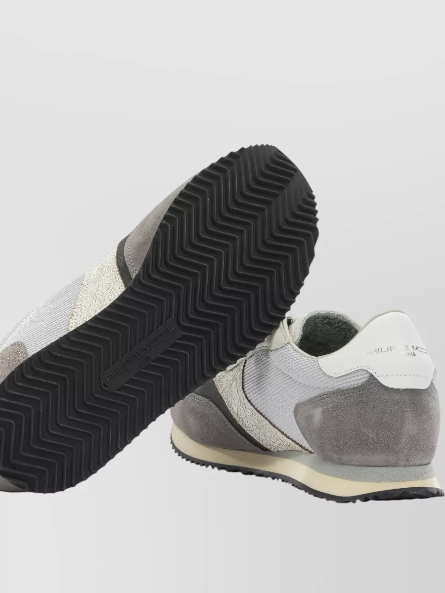 Philippe Model Sneakers Slip On Suede Mesh Rubber Sole