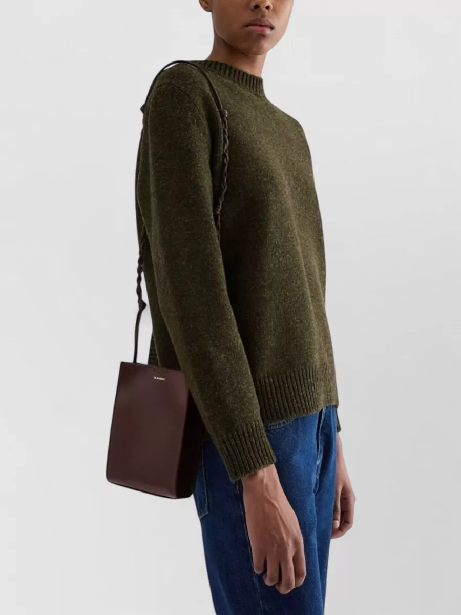 Jil Sander Tangle Small Leather Cross-Body Bag