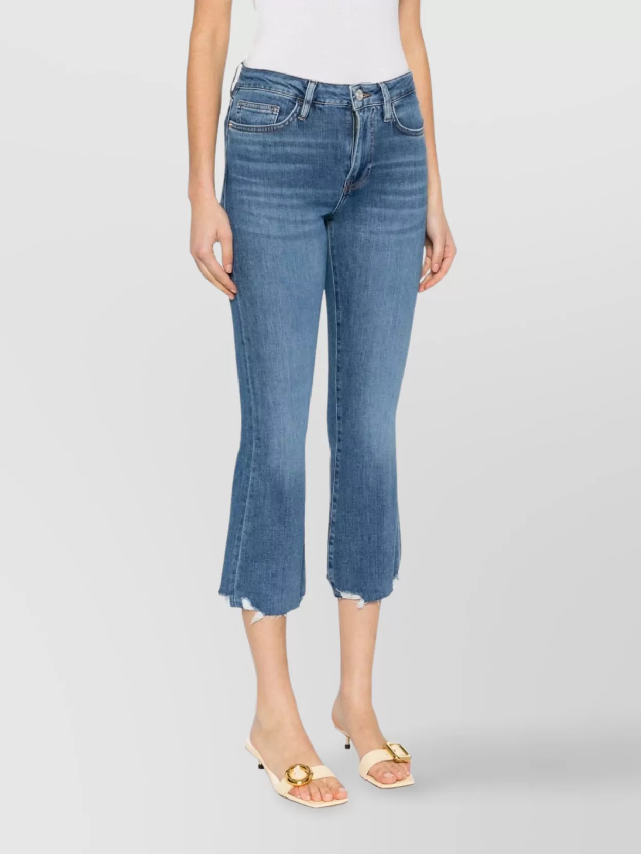 Frame Mini Boot Crop Trousers