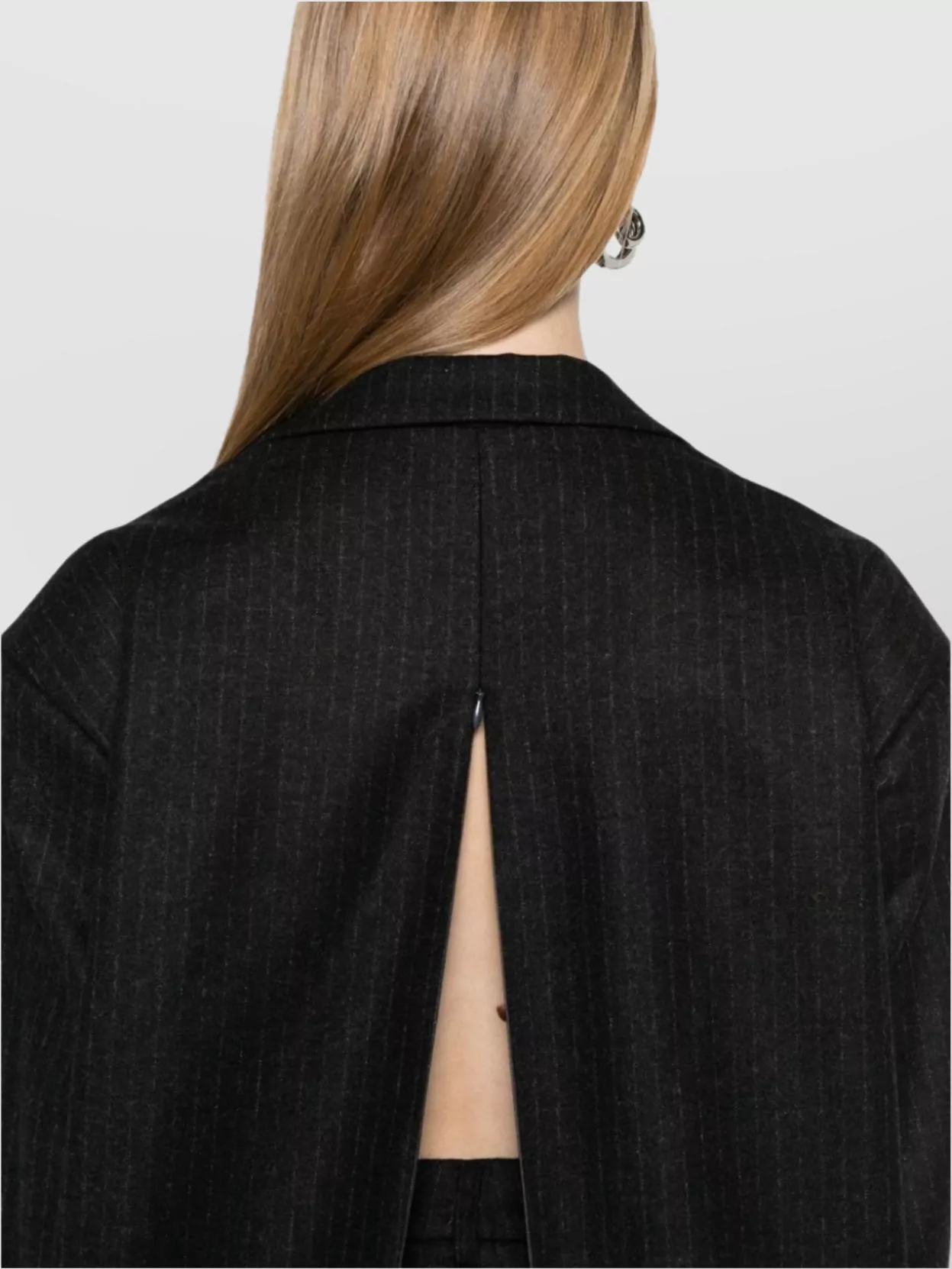 Le Sully Studio Lisa Wool Blend Pinstripe Blazer