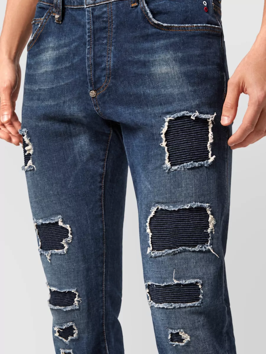 Philipp Plein Denim Skinny Trousers