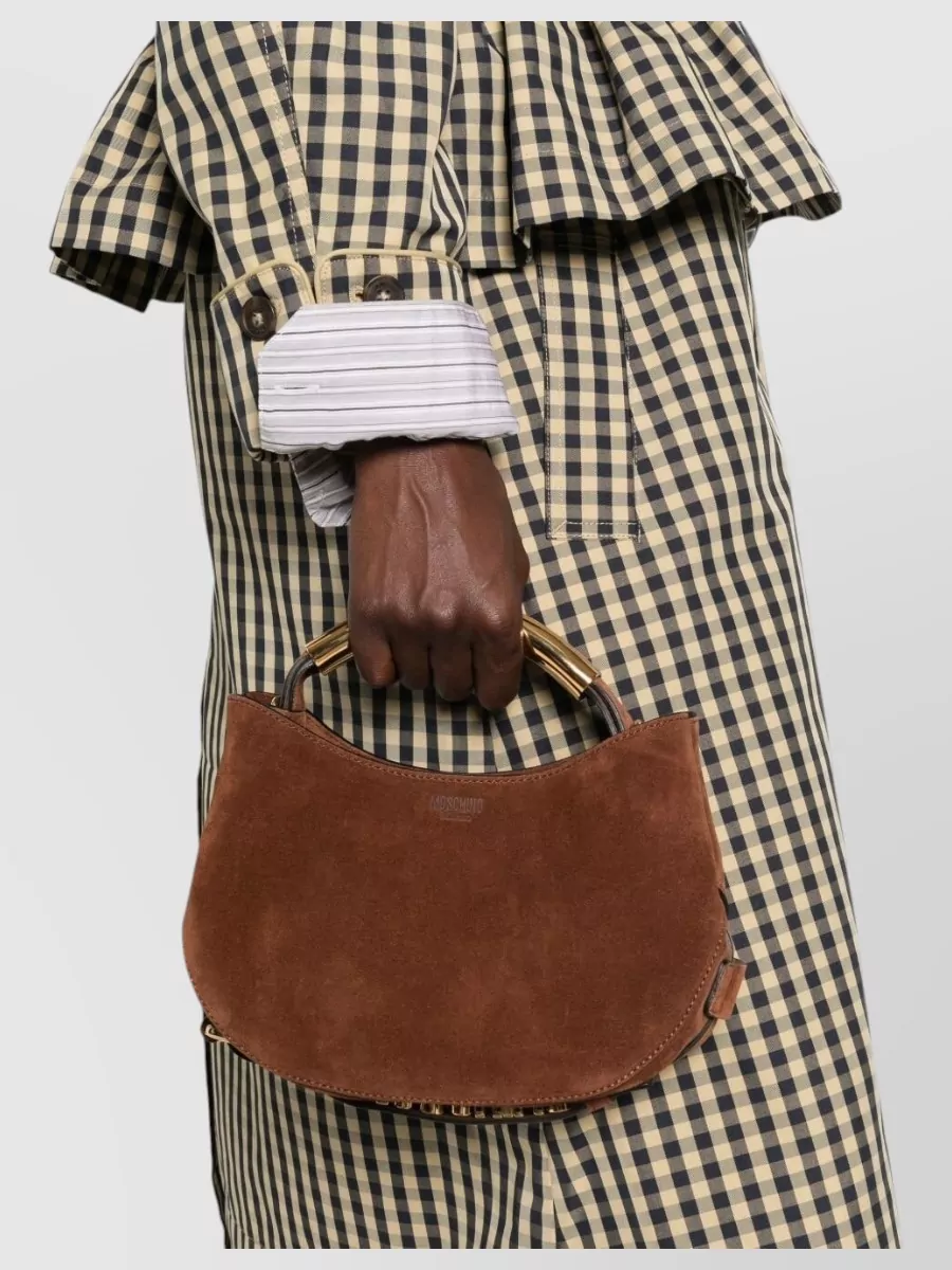 Moschino Leather Clutch Bag