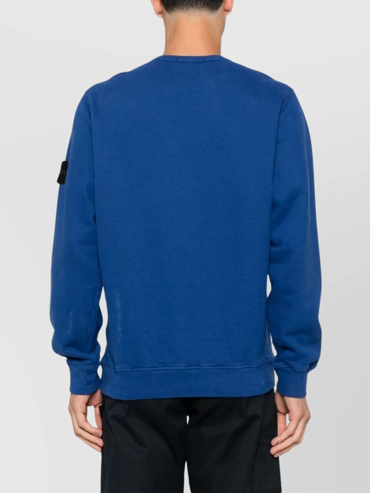 Stone Island Crew Neck Ribbed Sweatshirt