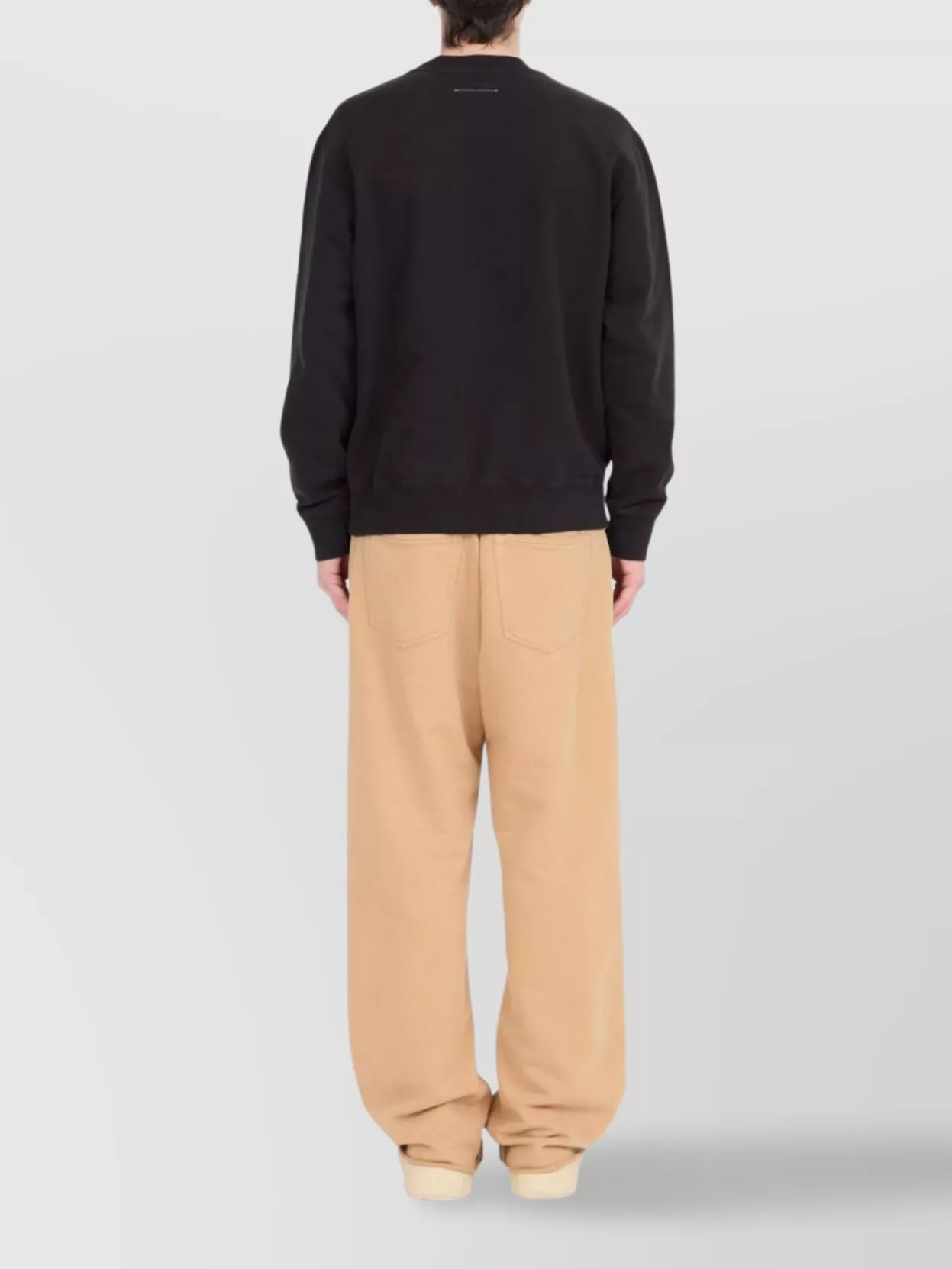 Mm6 Maison Margiela Logo Crewneck Cotton Sweatshirt