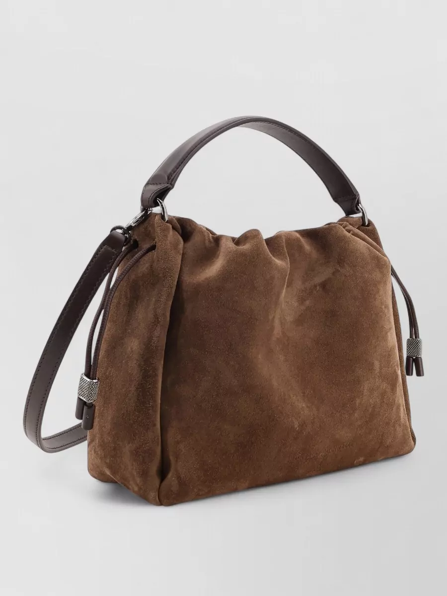 Brunello Cucinelli Suede Shoulder Bag