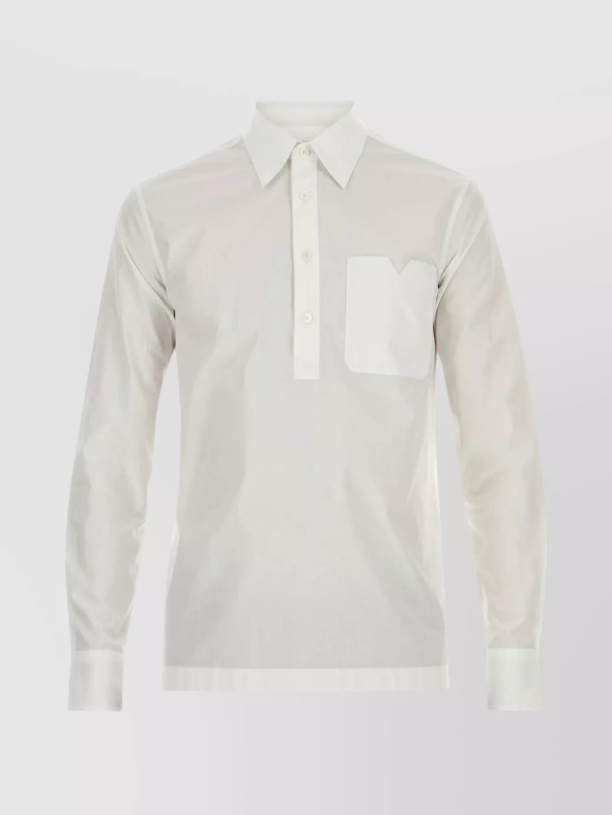 Shop Valentino Button-down Collar Shirt With Chest Pocket