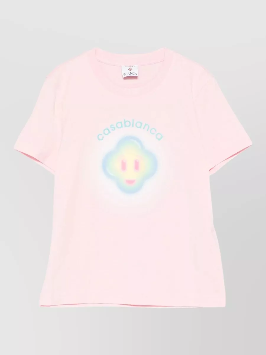 Casablanca logo-print fitted short-sleeve t-shirt