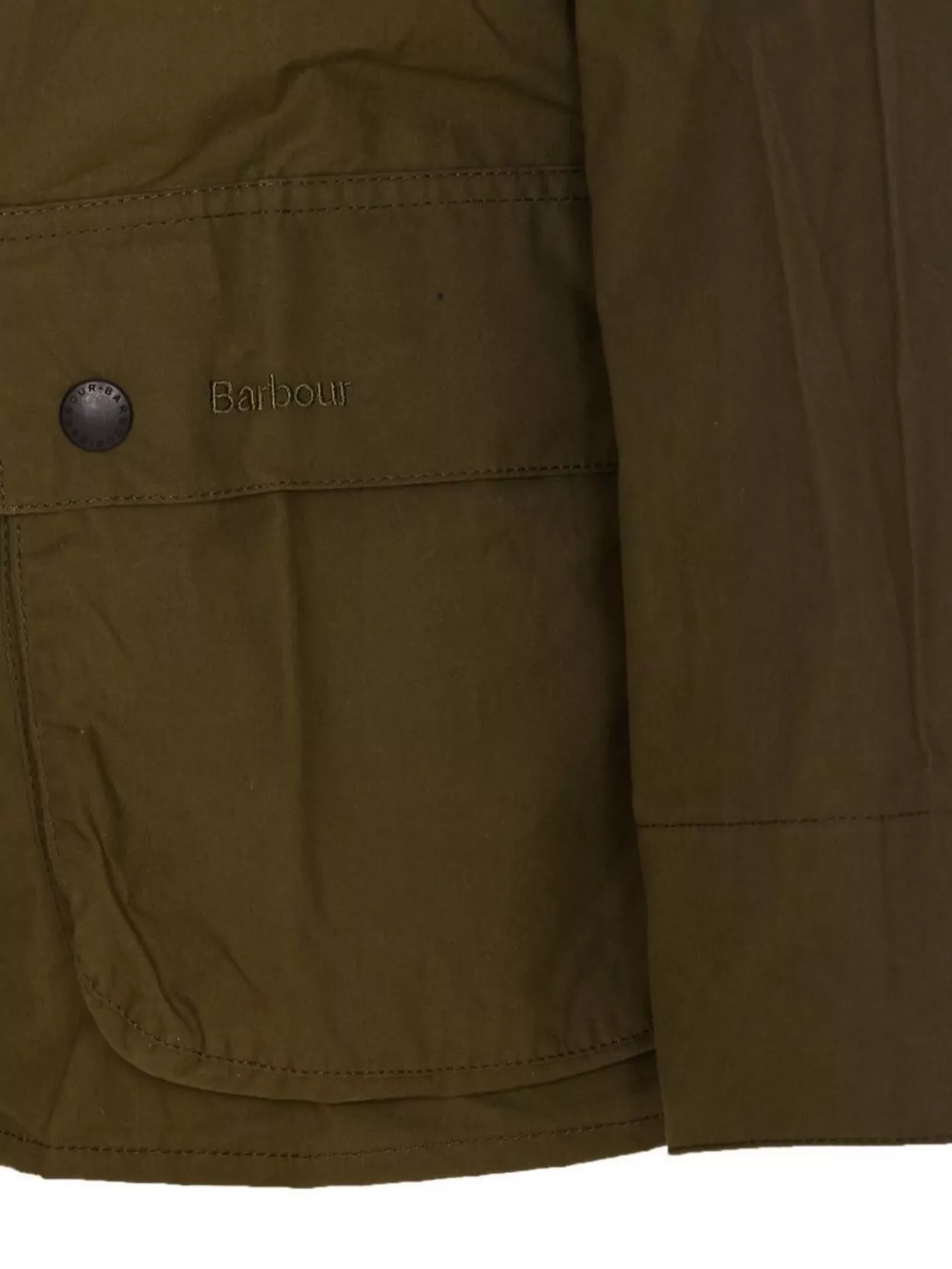 BARBOUR CORDUROY COLLAR EMBROIDERED FLAP POCKETS JACKET